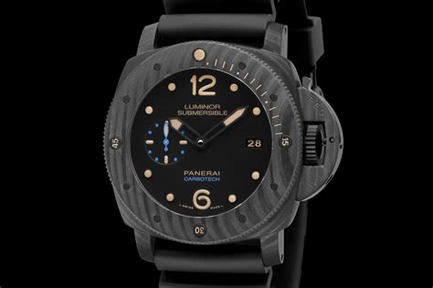 panerai luminor submersible carbotech price|panerai carbotech 42mm.